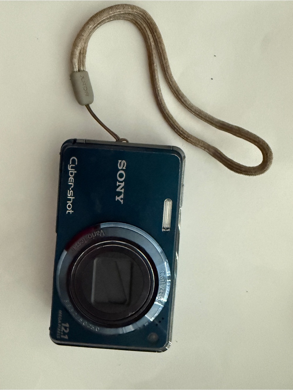 Sony Cyber-shot Digital Camera in Teal Blue with Wrist Strap